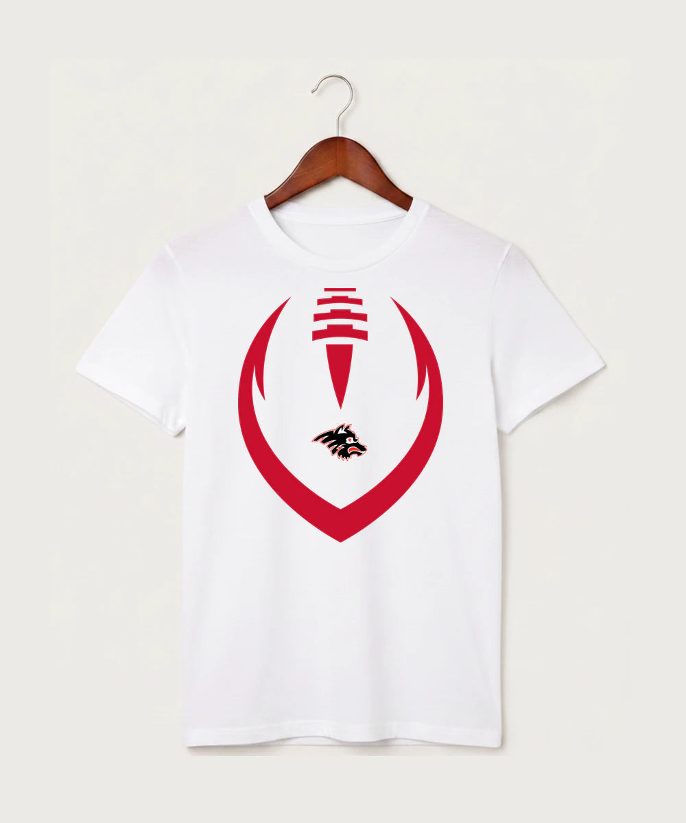 Milaca High School Football (Boys) - White T-Shirt - Full Front