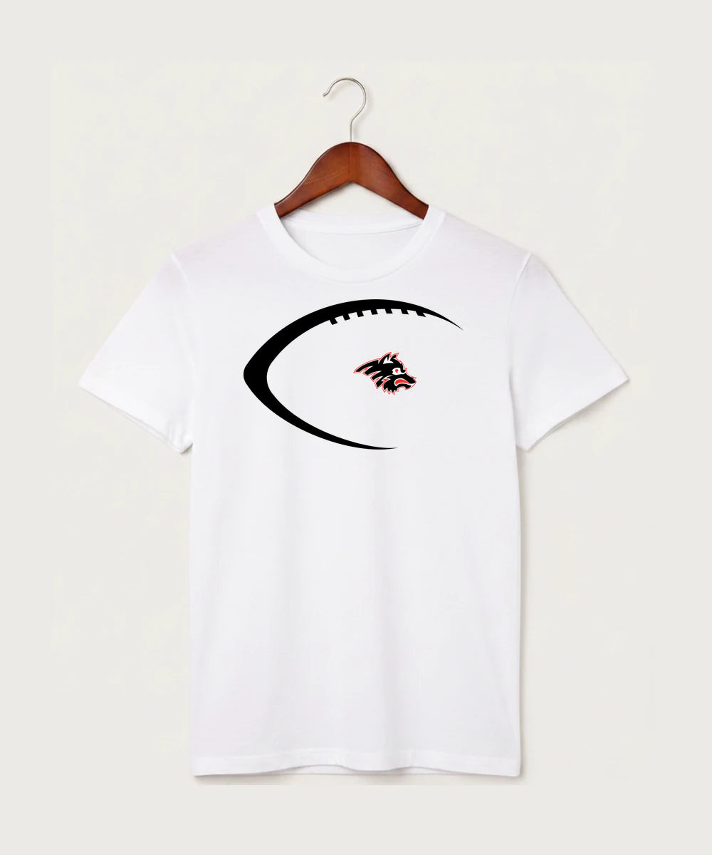 Milaca High School Football (Boys) - White T-Shirt - Full Front