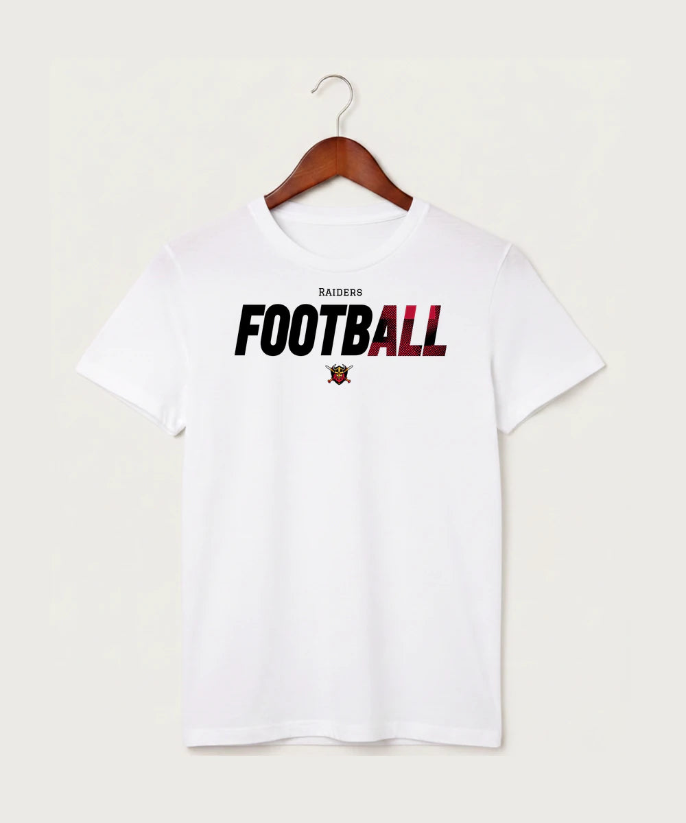 Mille Lacs High School Football (Boys) - White T-Shirt - Full Front