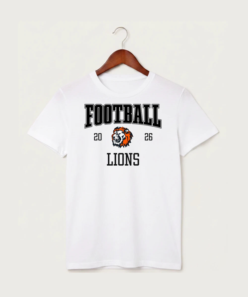 Ogilvie High School Football (Boys) - White T-Shirt - Full Front