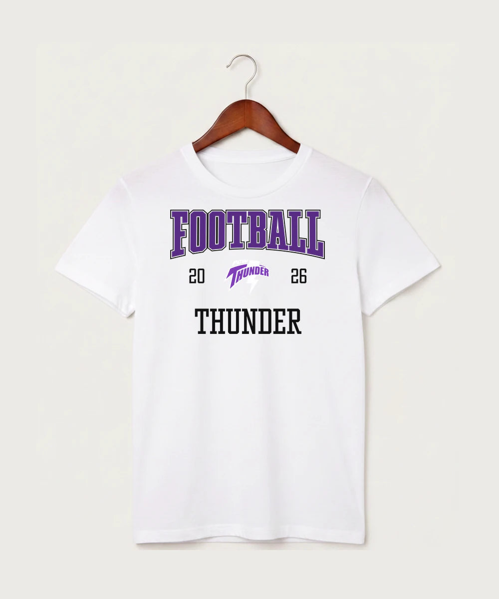 Polk County West Football (Boys) - White T-Shirt - Full Front