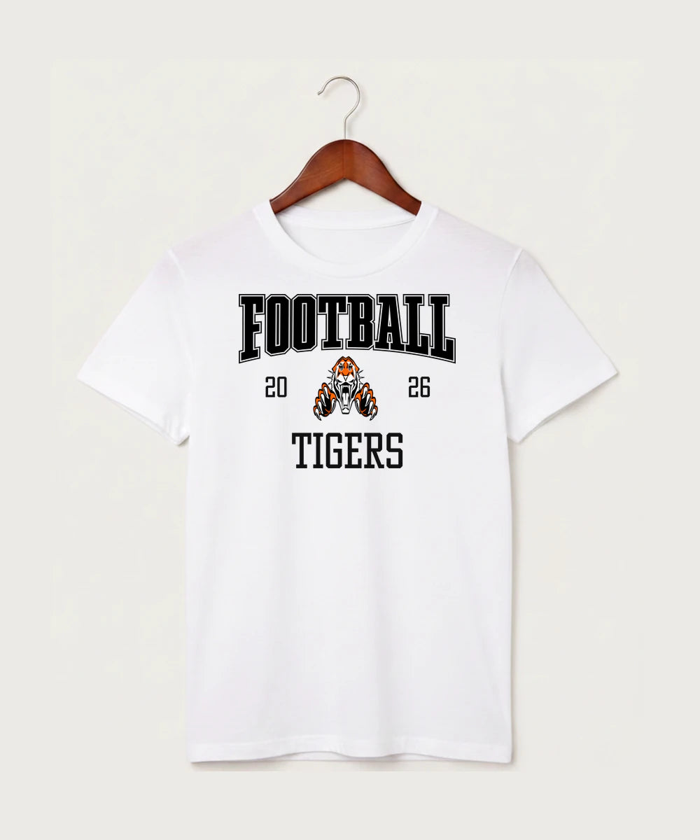 Pine River Backus High School Football (Boys) - White T-Shirt - Full Front