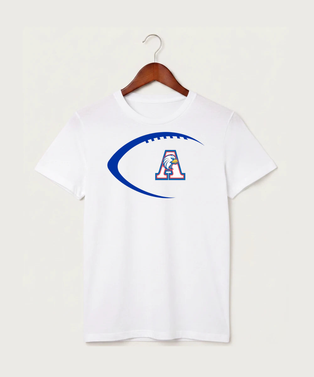 Apollo High School Football (Boys) - White T-Shirt - Full Front
