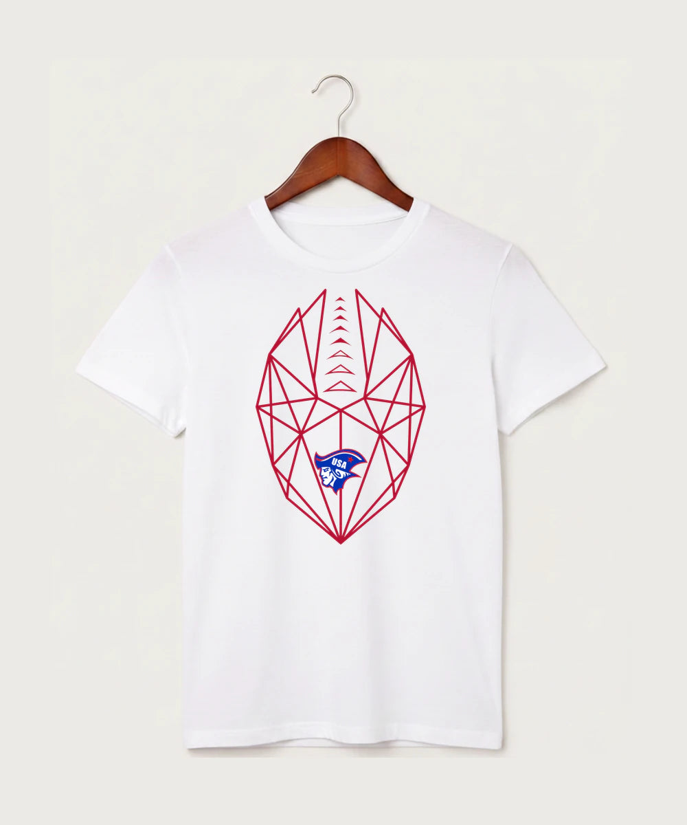 Upsala High School Football (Boys) - White T-Shirt - Full Front