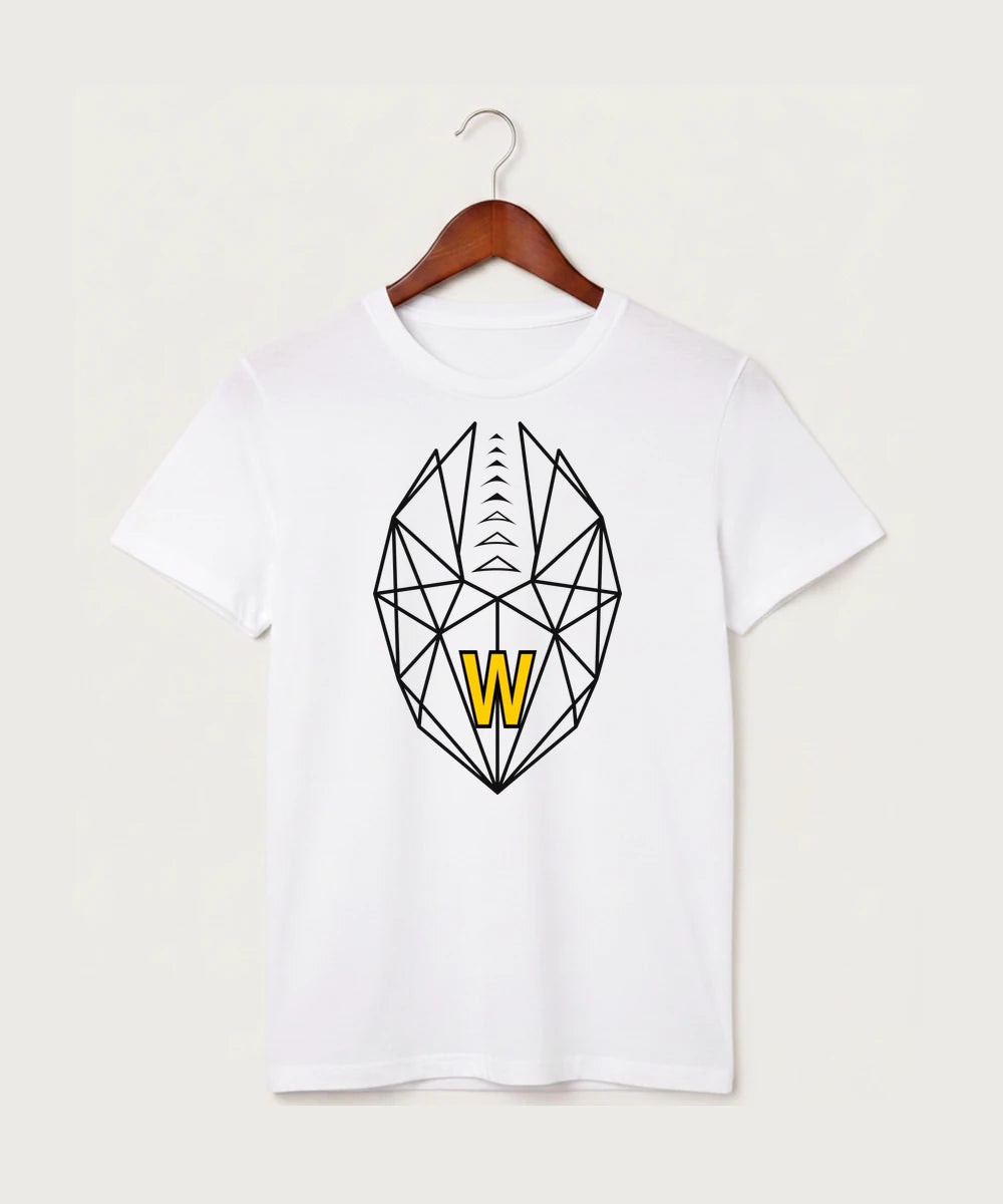 Warroad High School Football (Boys) - White T-Shirt - Full Front