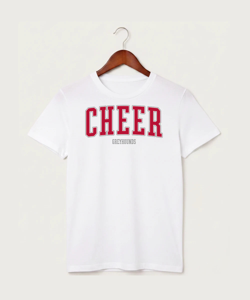 Duluth East High School Cheer (Coed) - White T-Shirt - Full Front