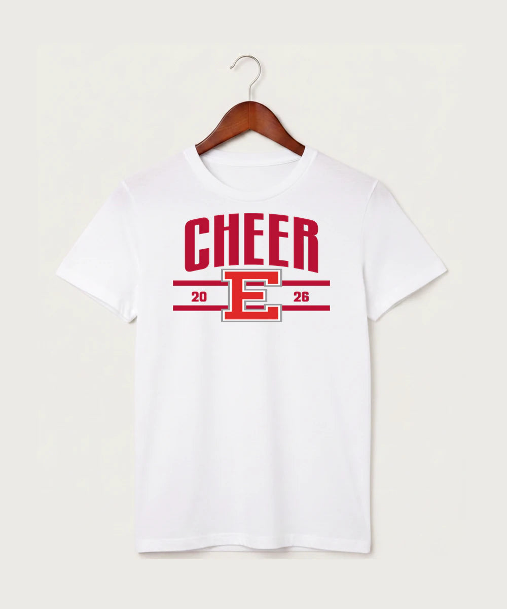 Duluth East High School Cheer (Coed) - White T-Shirt - Full Front