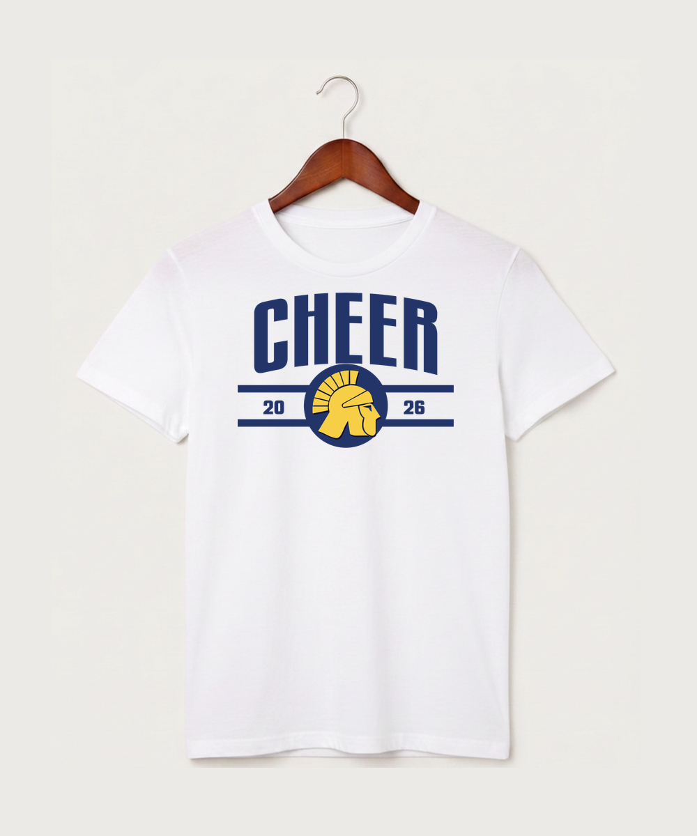 Wausau West High School Cheer - White T-Shirt - Full Front