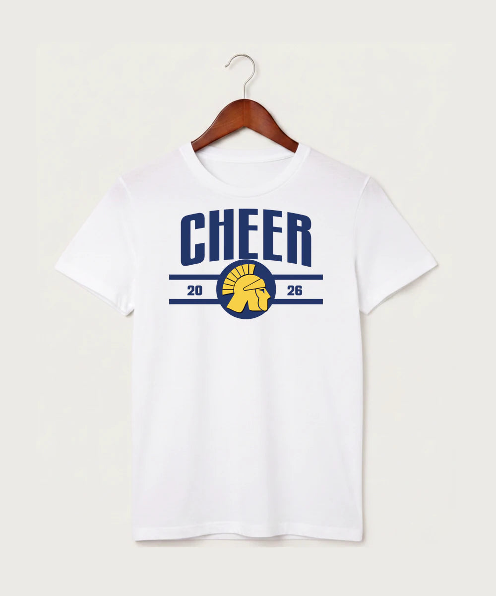 Wausau West High School Cheer - White T-Shirt - Full Front