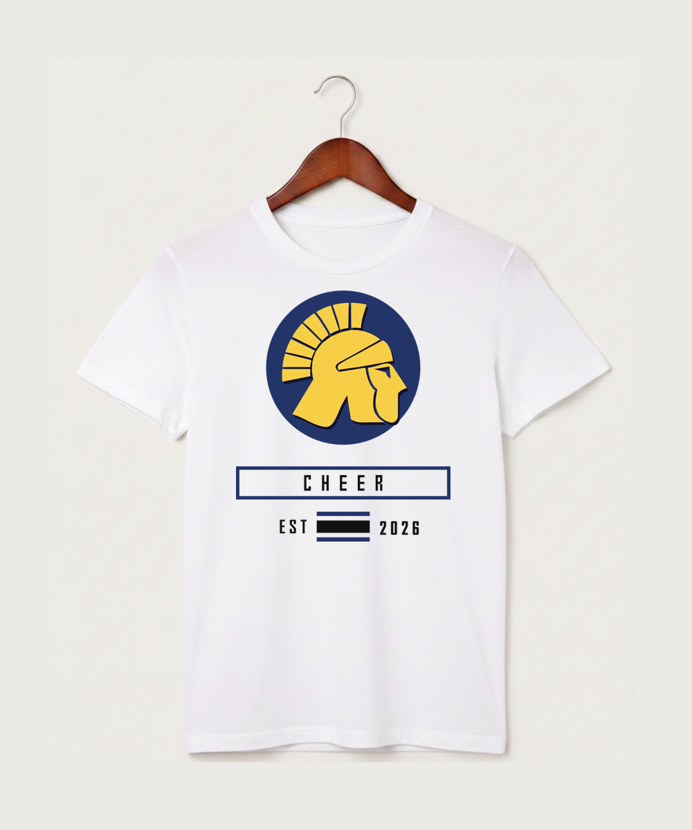Wausau West High School Cheer - White T-Shirt - Full Front