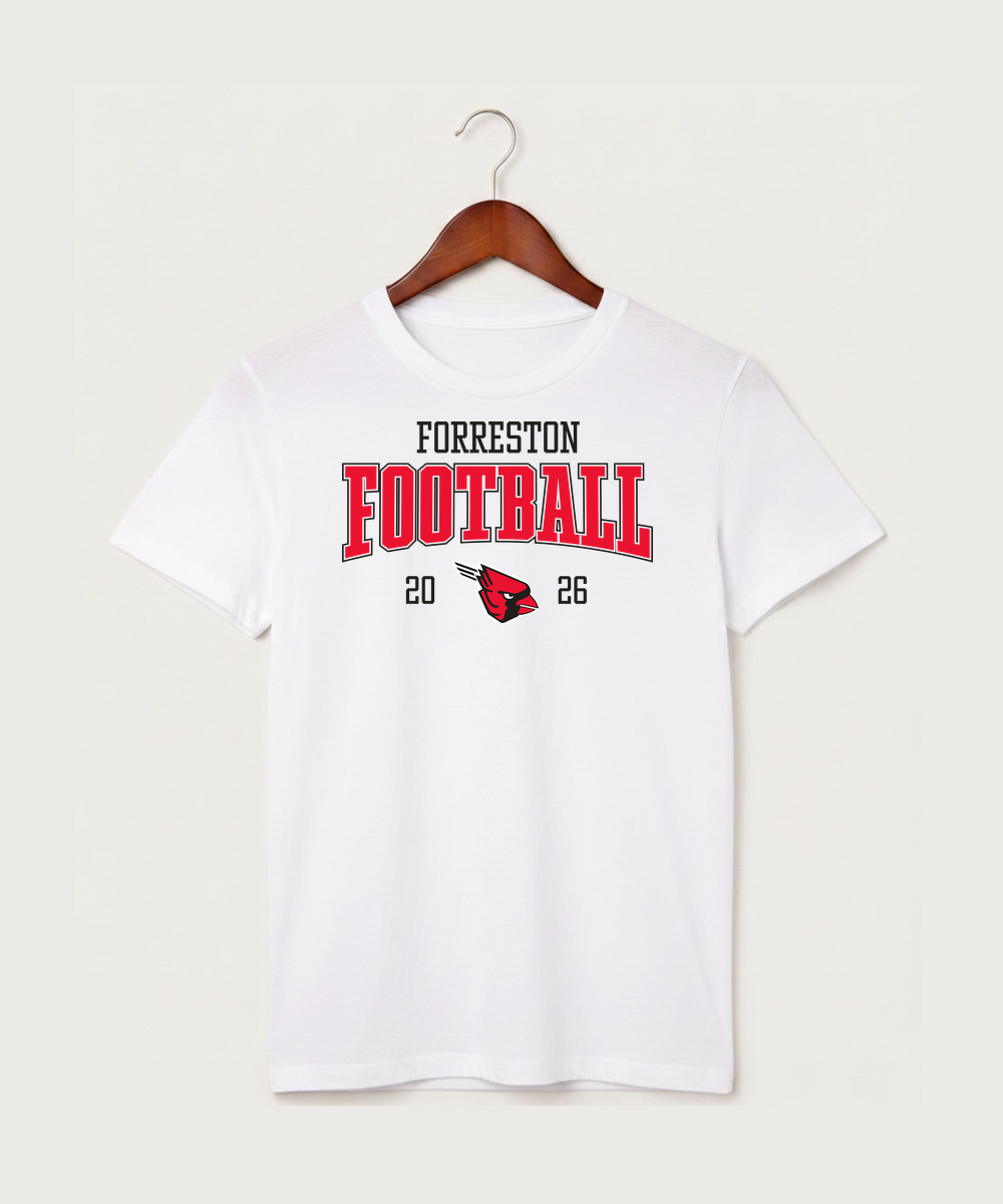 Forreston Football - White T-Shirt - Full Front