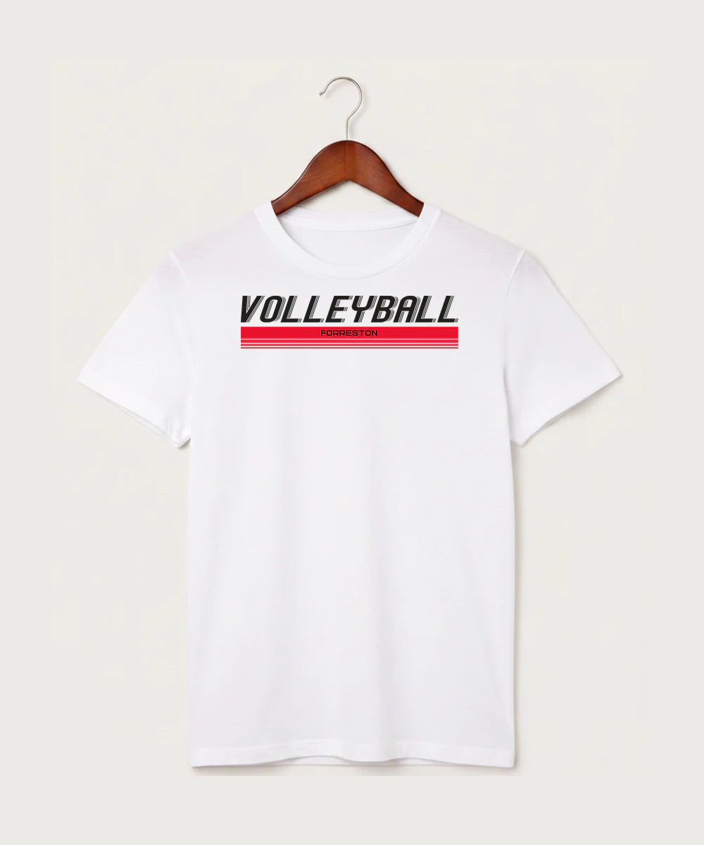 Forreston Volleyball - White T-Shirt - Full Front