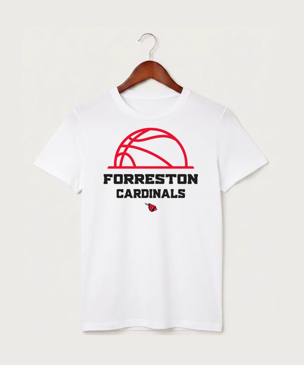 Forreston Basketball - White T-Shirt - Full Front