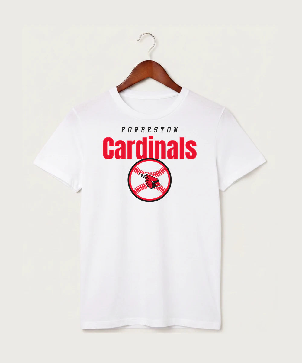 Forreston Baseball - White T-Shirt - Full Front