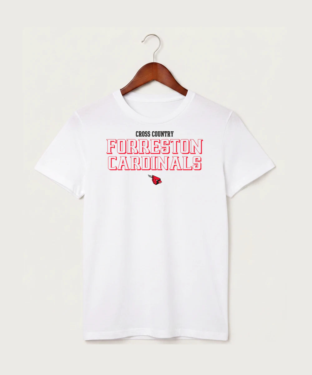 Forreston Cross Country - White T-Shirt - Full Front