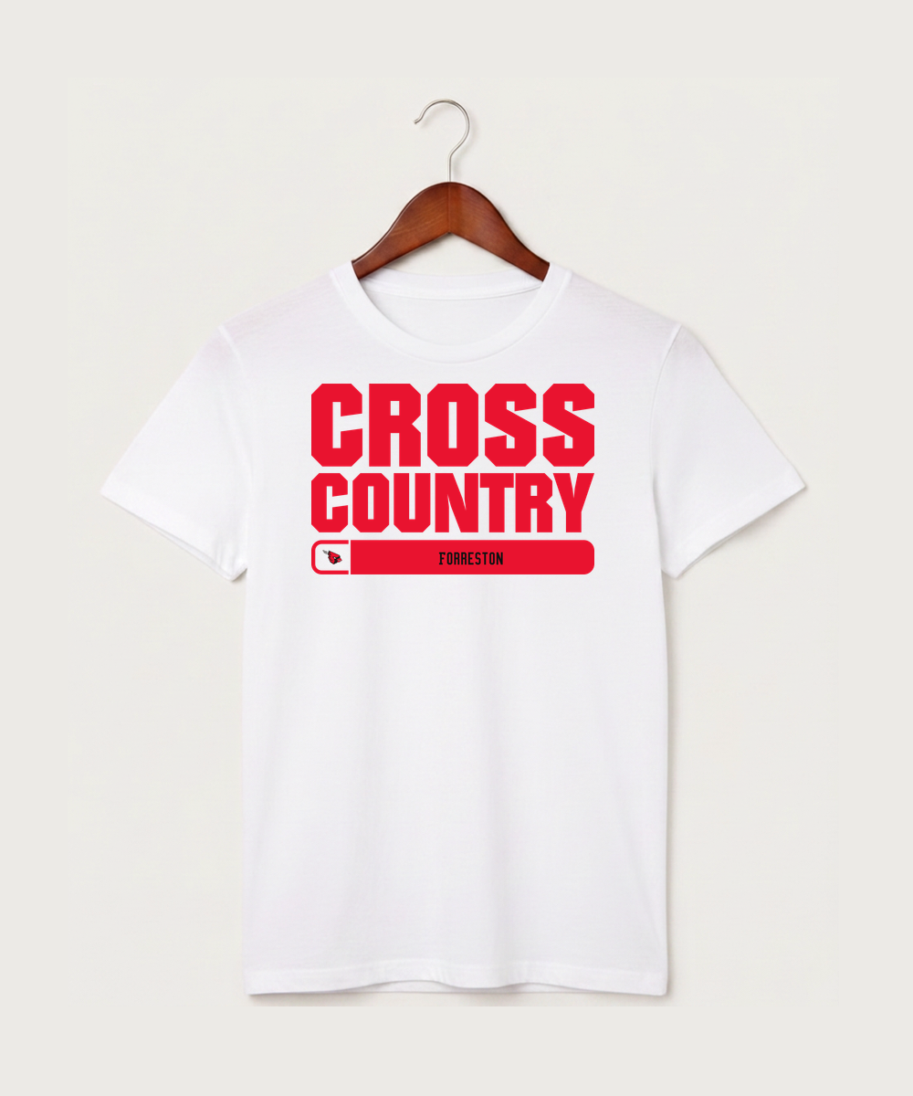 Forreston Cross Country - White T-Shirt - Full Front