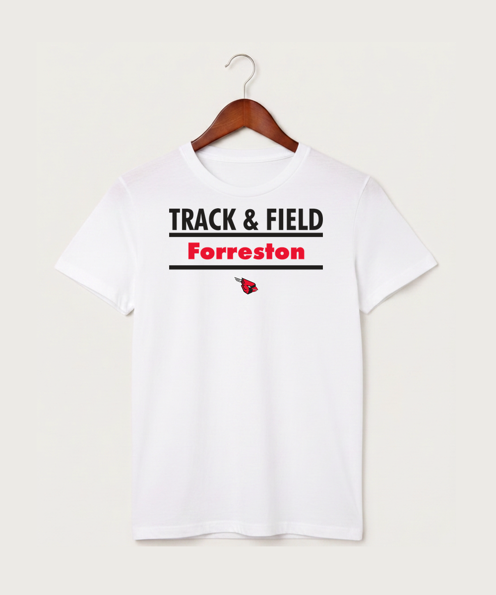 Forreston Track and Field - White T-Shirt - Full Front