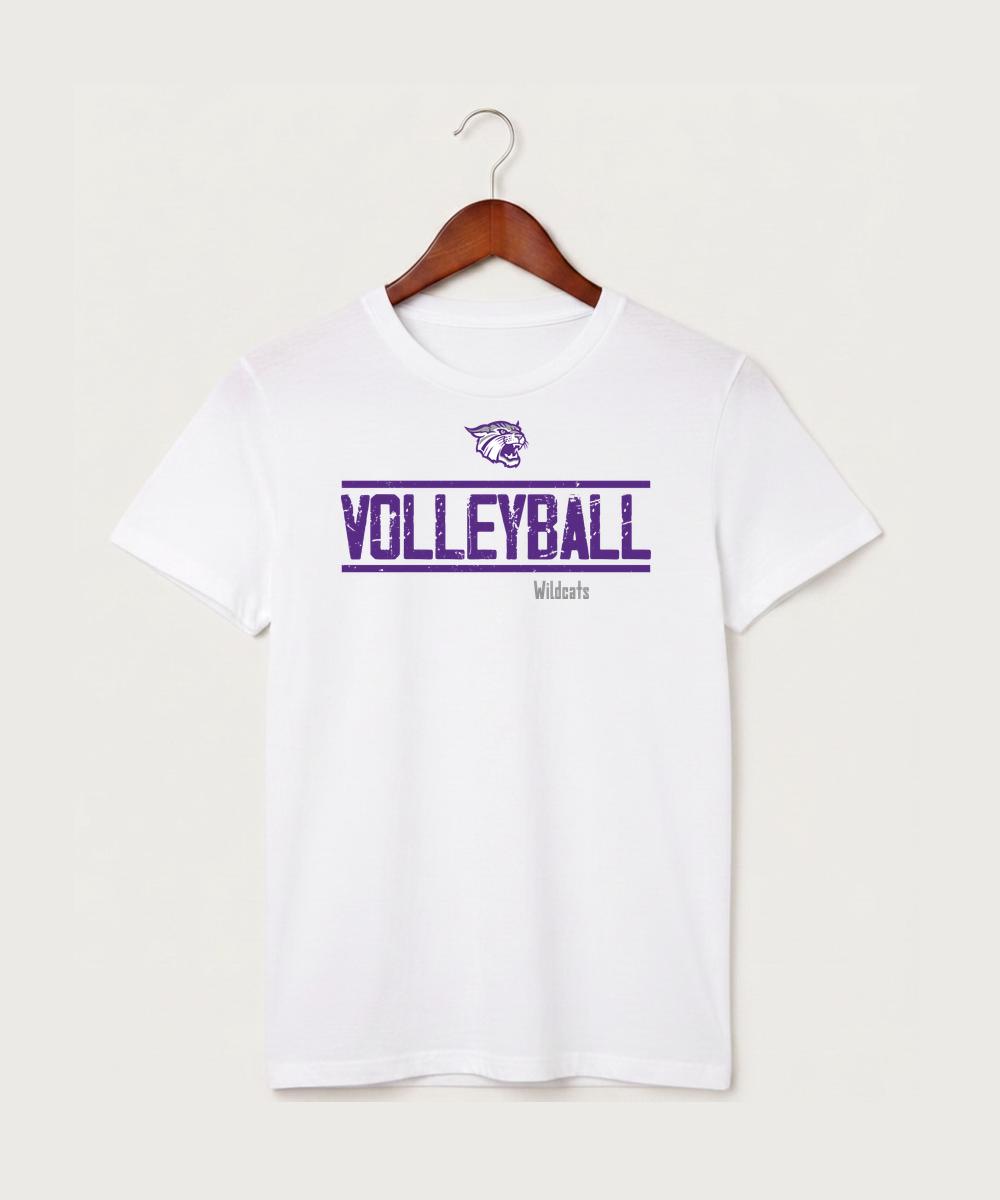 Goodhue High School Volleyball (Girls) - White T-Shirt - Full Front