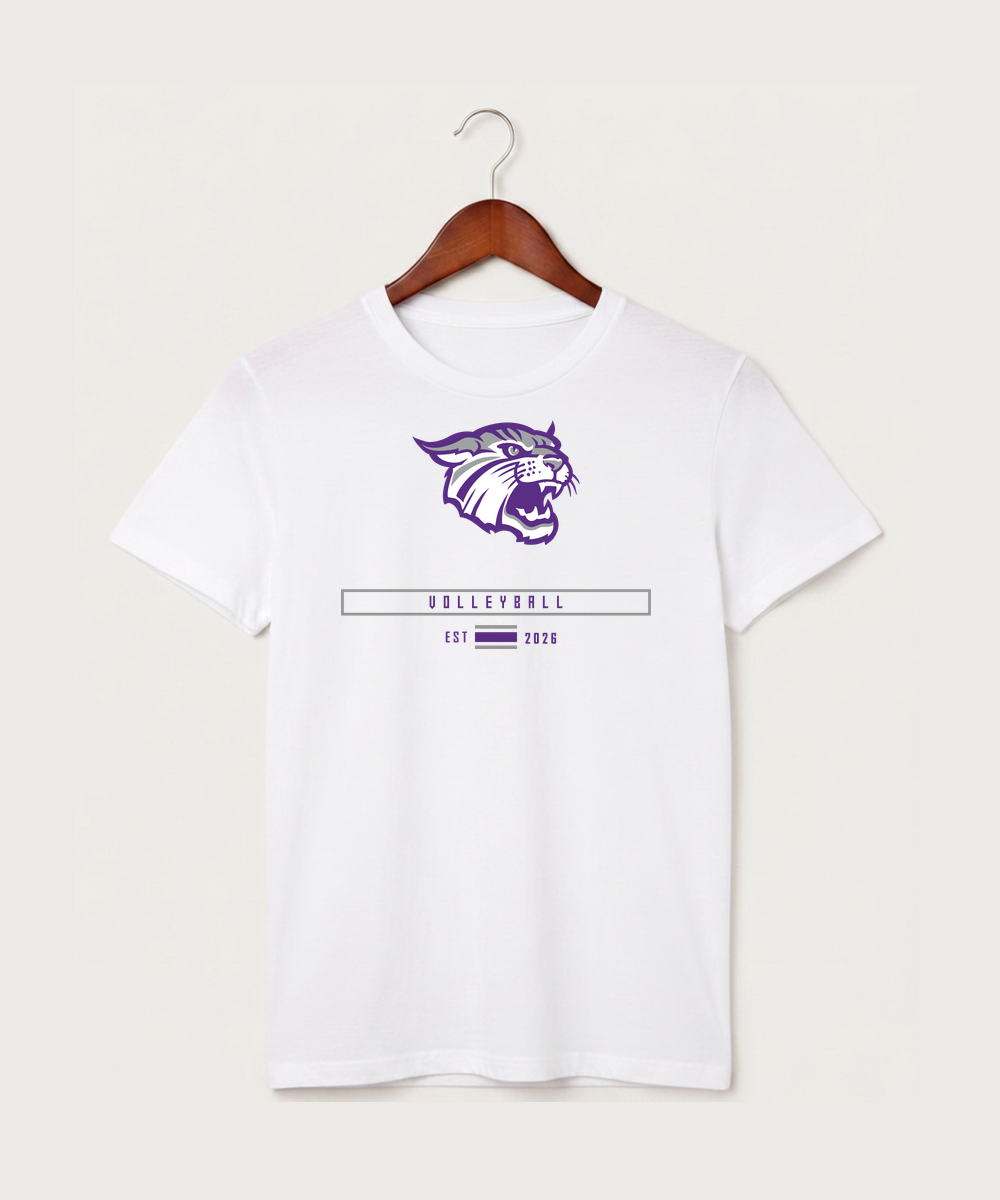 Goodhue High School Volleyball (Girls) - White T-Shirt - Full Front
