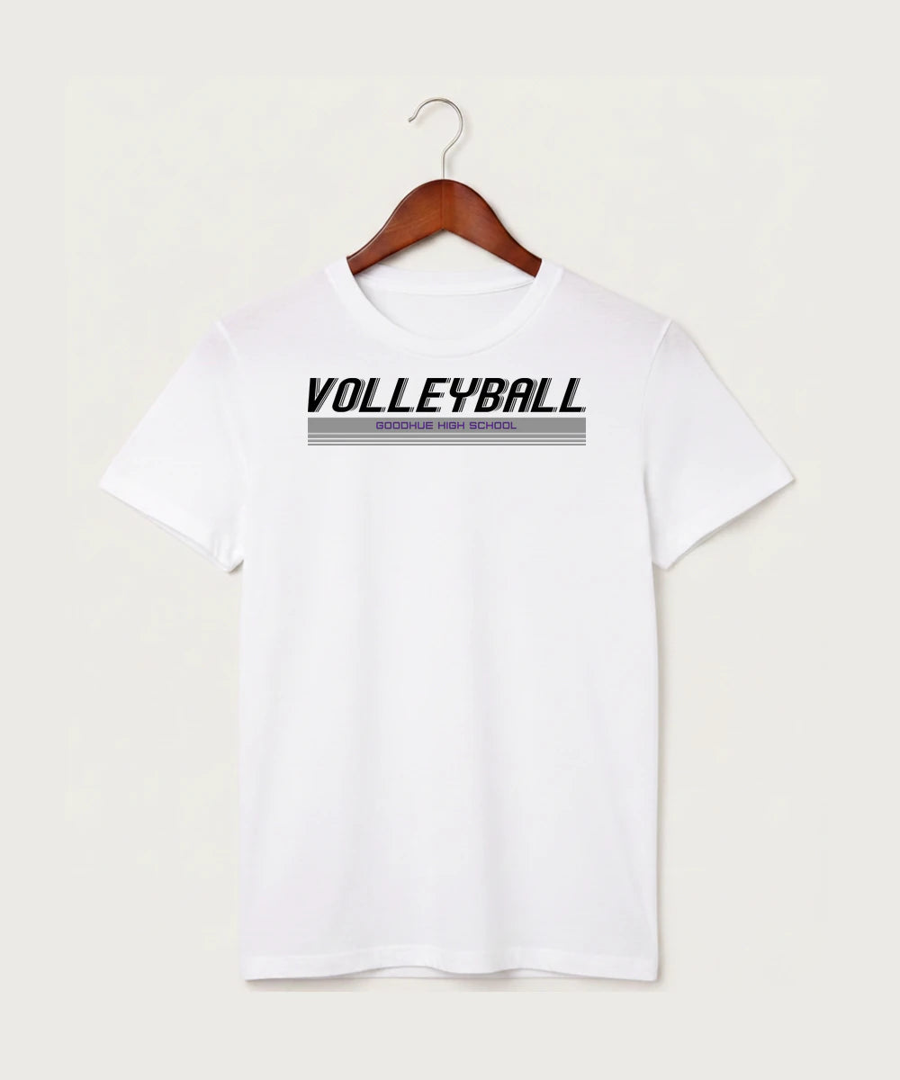 Goodhue High School Volleyball (Girls) - White T-Shirt - Full Front
