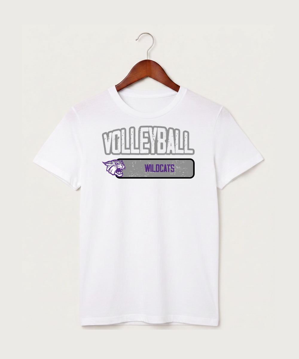 Goodhue High School Volleyball (Girls) - White T-Shirt - Full Front