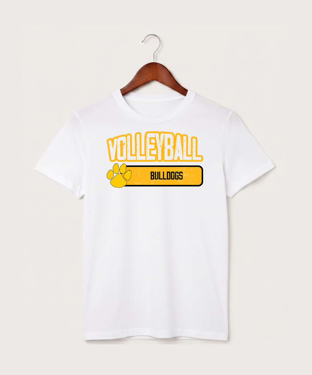 Plainview Elgin Millville H S Volleyball (Girls) - White T-Shirt - Full Front