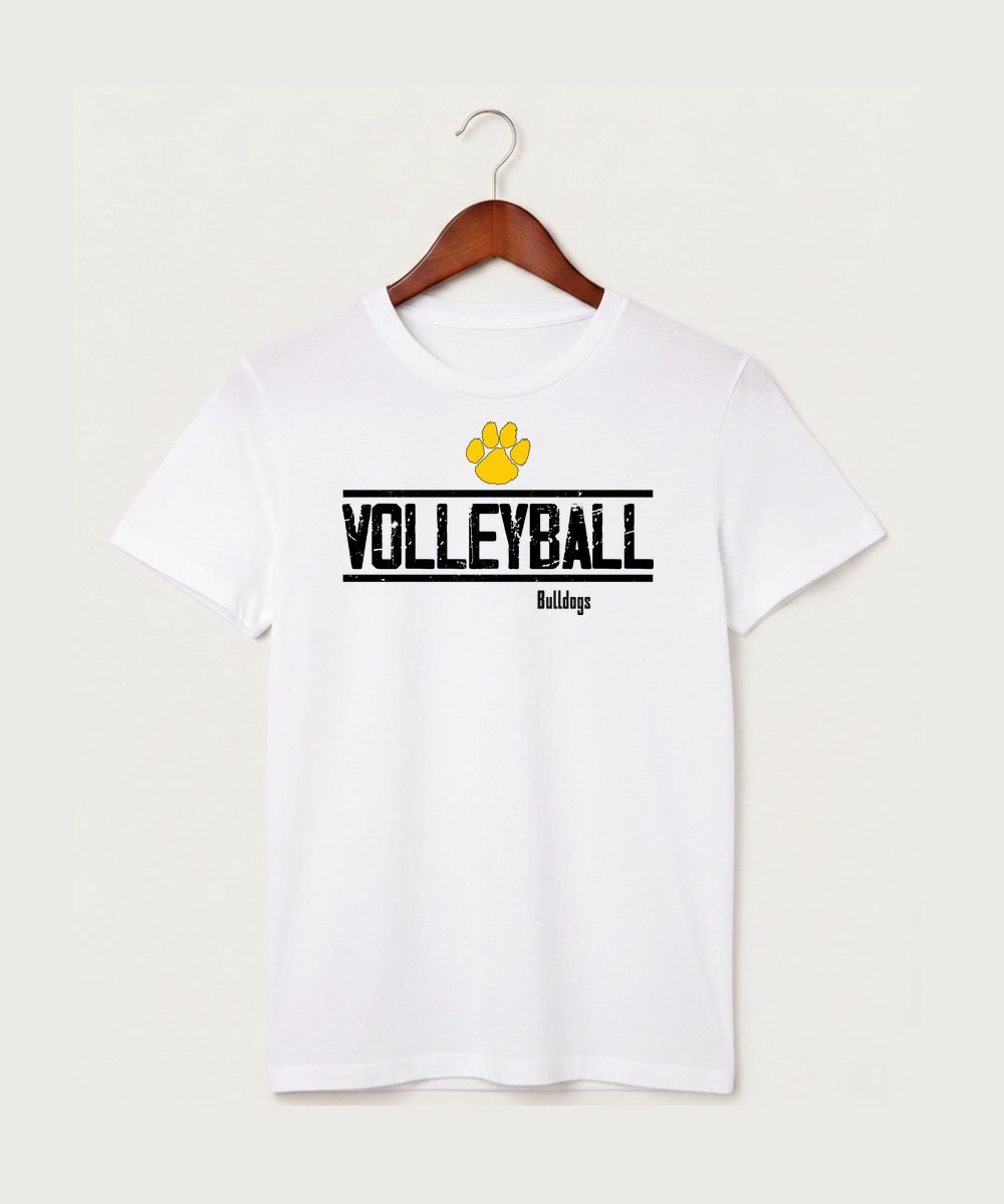 Plainview Elgin Millville H S Volleyball (Girls) - White T-Shirt - Full Front