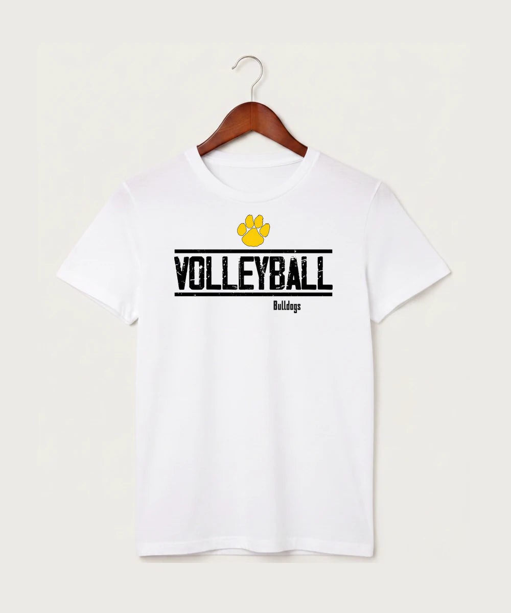 Plainview Elgin Millville H S Volleyball (Girls) - White T-Shirt - Full Front