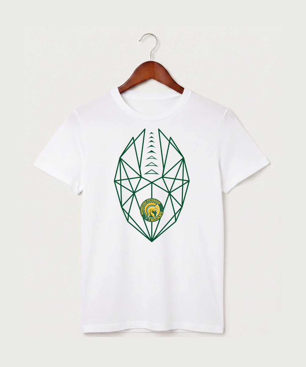 Rushford Peterson High School Football (Boys) - White T-Shirt - Full Front