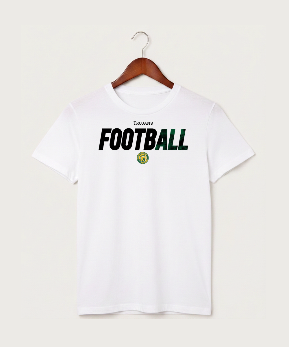Rushford Peterson High School Football (Boys) - White T-Shirt - Full Front