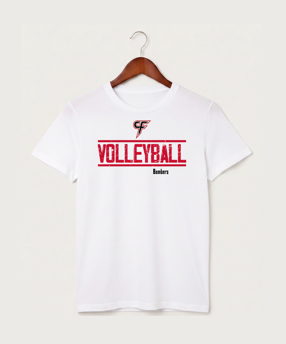 Cannon Falls High School Volleyball (Girls) - White T-Shirt - Full Front