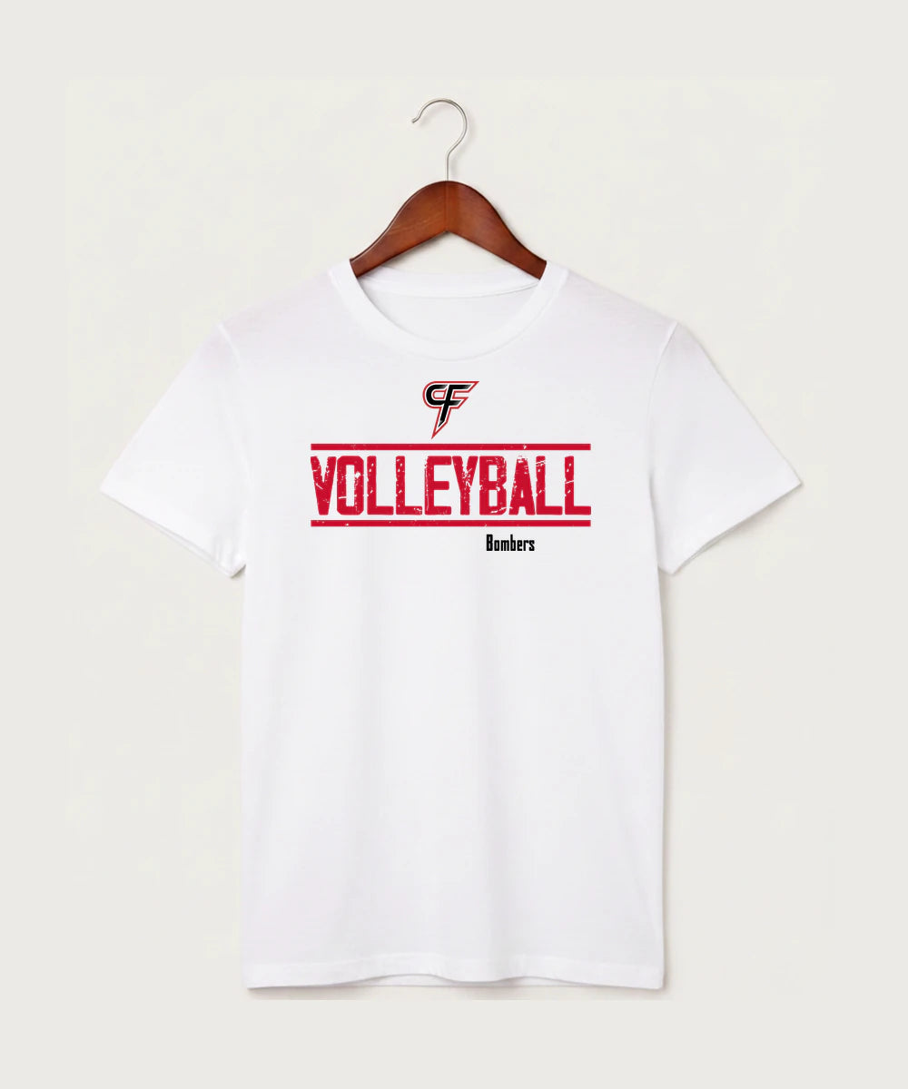 Cannon Falls High School Volleyball (Girls) - White T-Shirt - Full Front