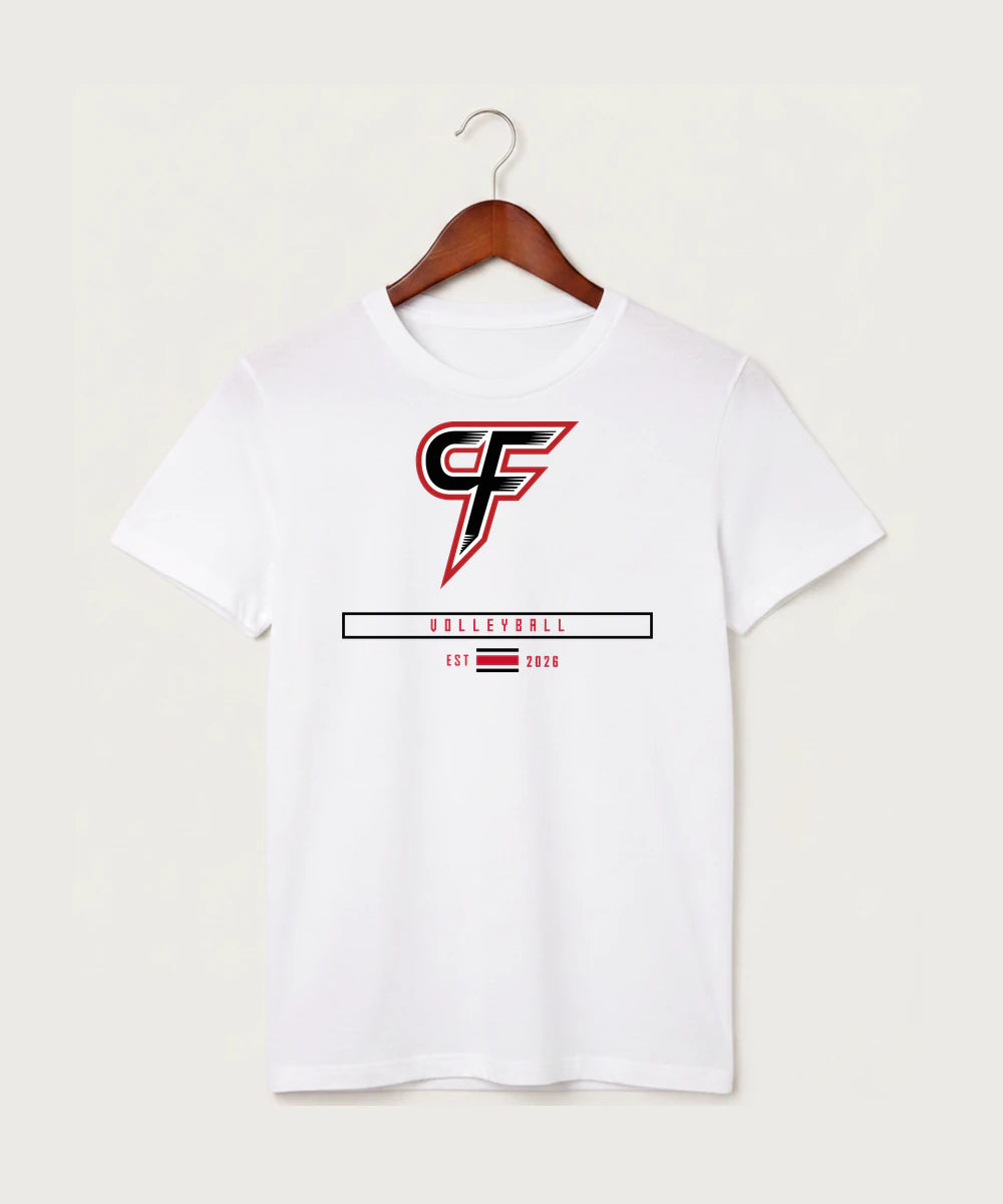 Cannon Falls High School Volleyball (Girls) - White T-Shirt - Full Front