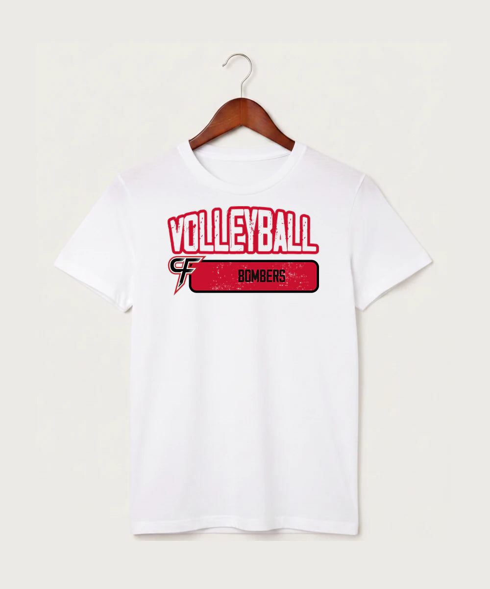 Cannon Falls High School Volleyball (Girls) - White T-Shirt - Full Front