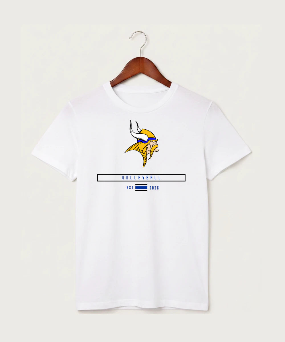 Hayfield High School Volleyball (Girls) - White T-Shirt - Full Front