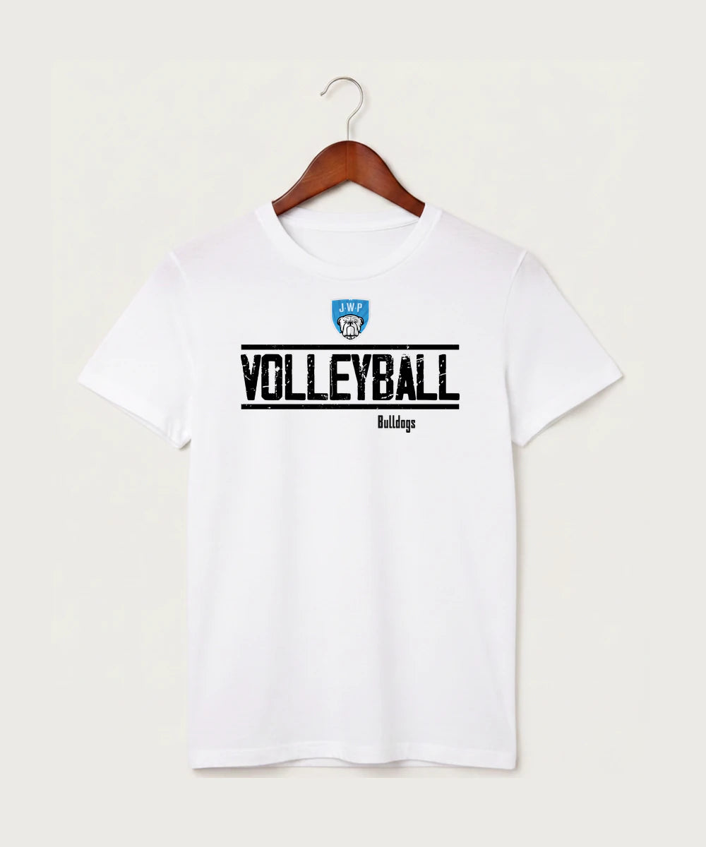 Janesville Waldorf Pemberton Volleyball (Girls) - White T-Shirt - Full Front