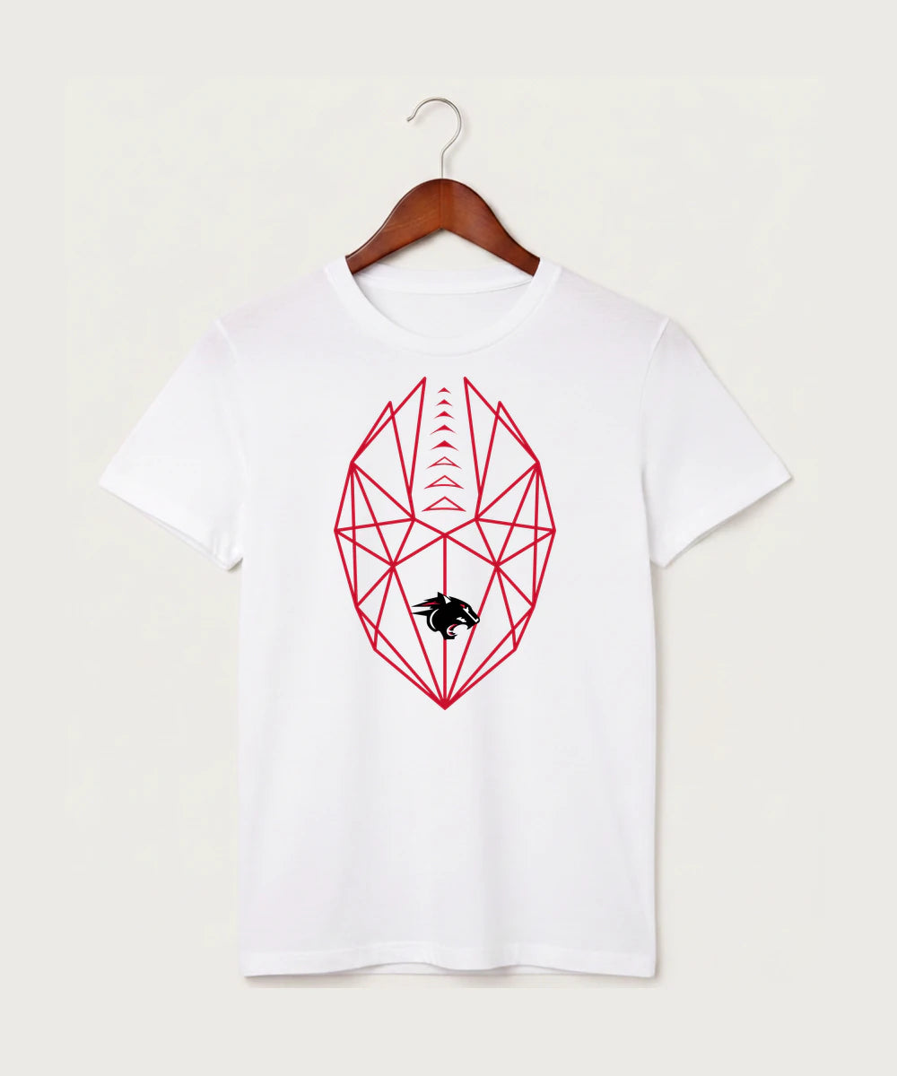 Nrheg Panthers High School Football (Boys) - White T-Shirt - Full Front