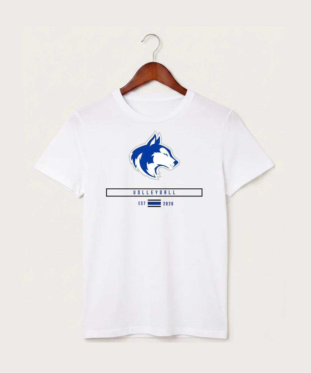 Owatonna High School Volleyball (Girls) - White T-Shirt - Full Front