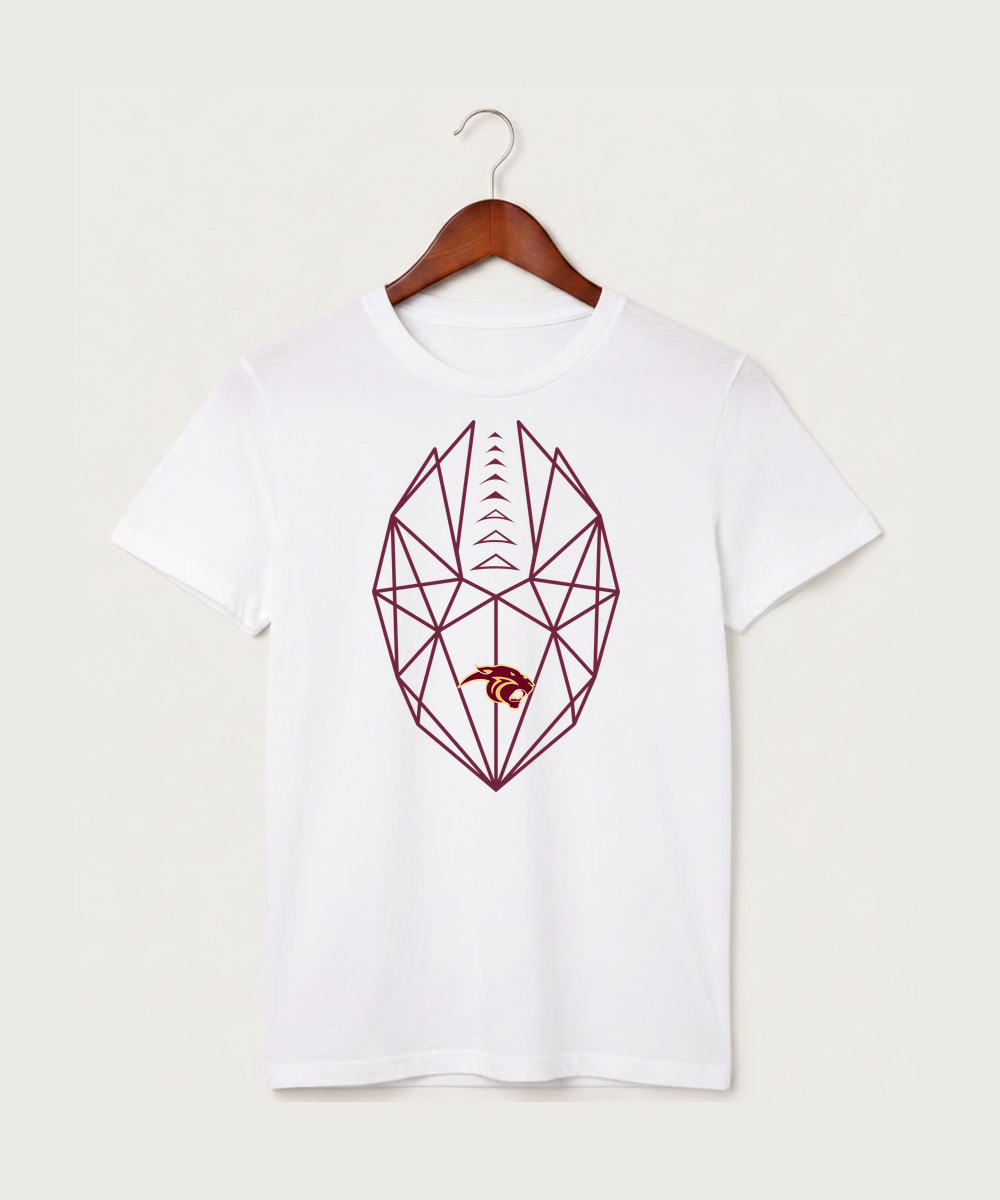 Pine Island High School Football (Boys) - White T-Shirt - Full Front
