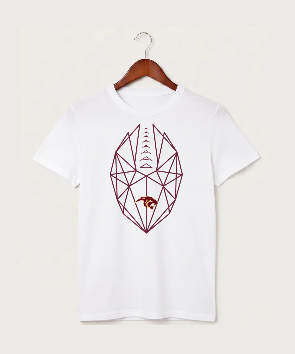 Pine Island High School Football (Boys) - White T-Shirt - Full Front
