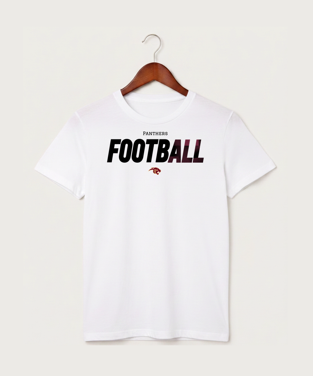 Pine Island High School Football (Boys) - White T-Shirt - Full Front