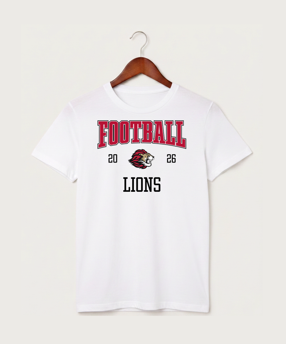 Spring Grove High School Football (Boys) - White T-Shirt - Full Front