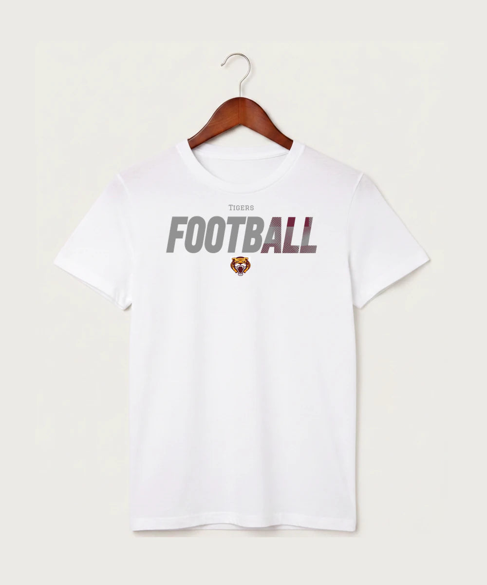 Stewartville High School Football (Boys) - White T-Shirt - Full Front