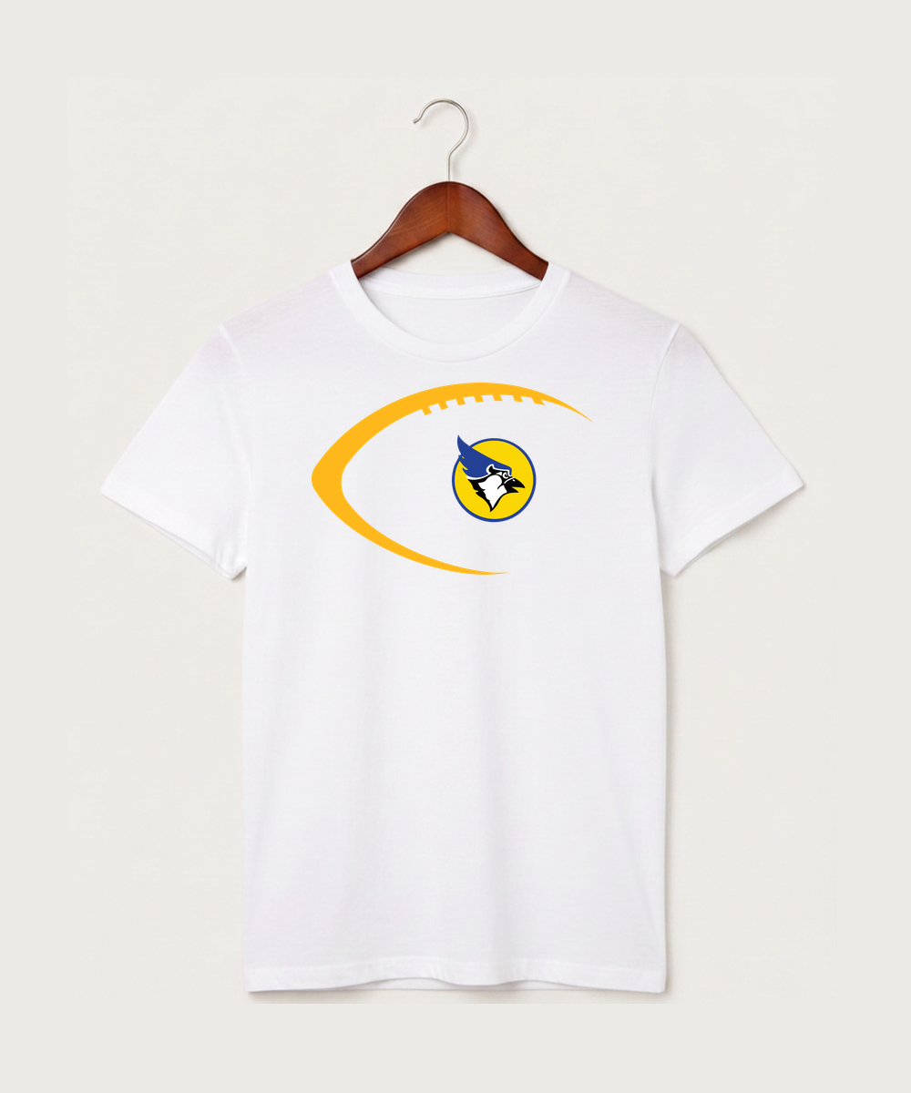 Waseca High School Football (Boys) - White T-Shirt - Full Front
