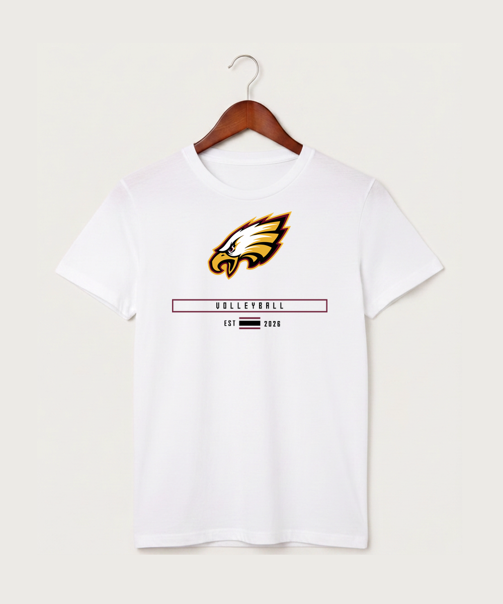 Dover-Eyota High School Volleyball (Girls) - White T-Shirt - Full Front