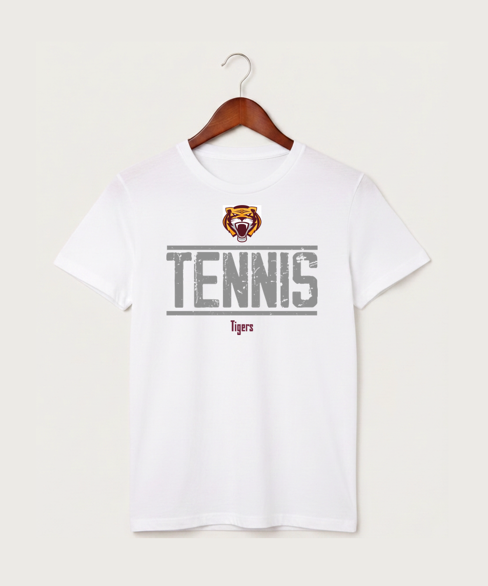 Stewartville High School Tennis (Coed) - White T-Shirt - Full Front
