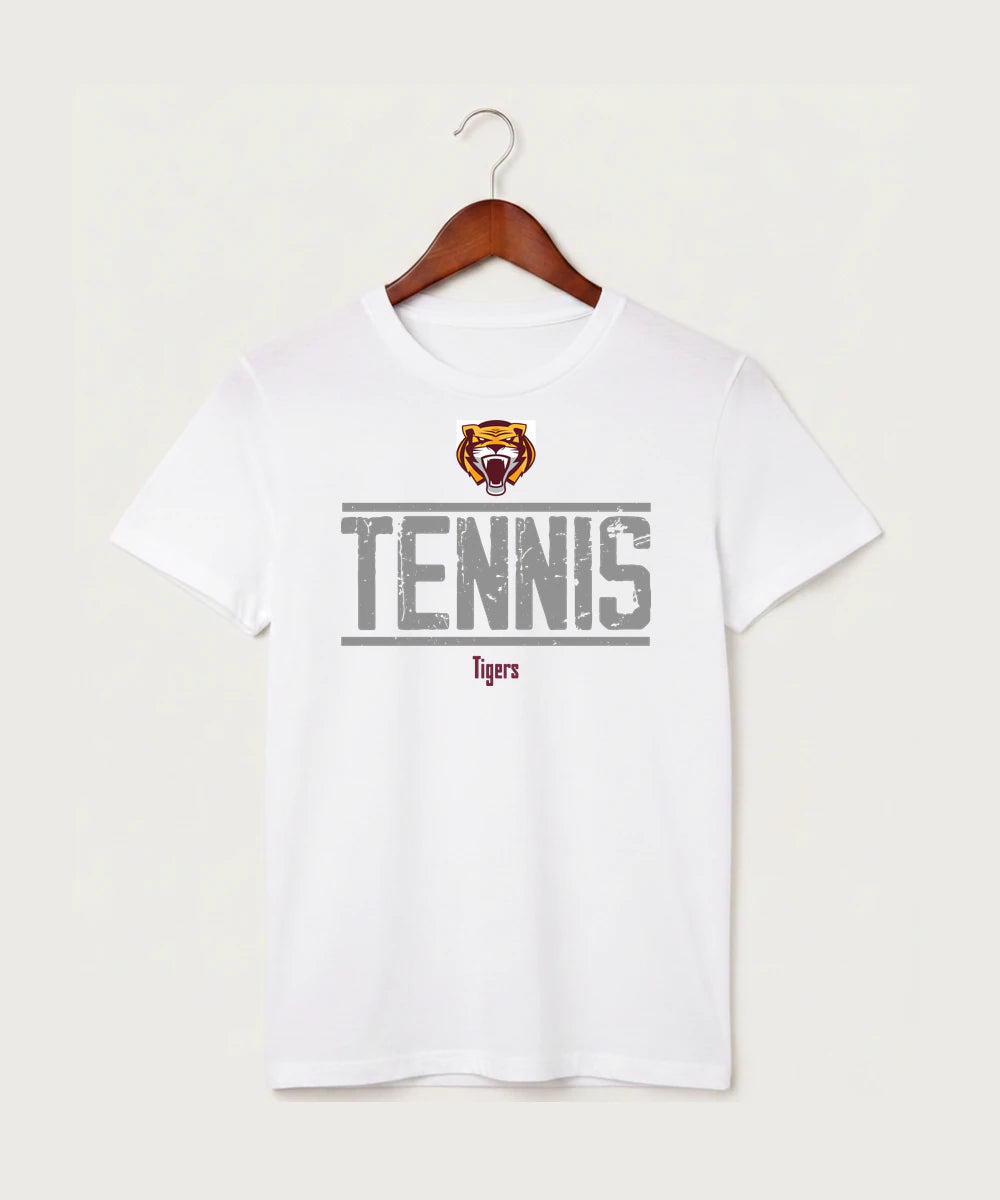 Stewartville High School Tennis (Coed) - White T-Shirt - Full Front
