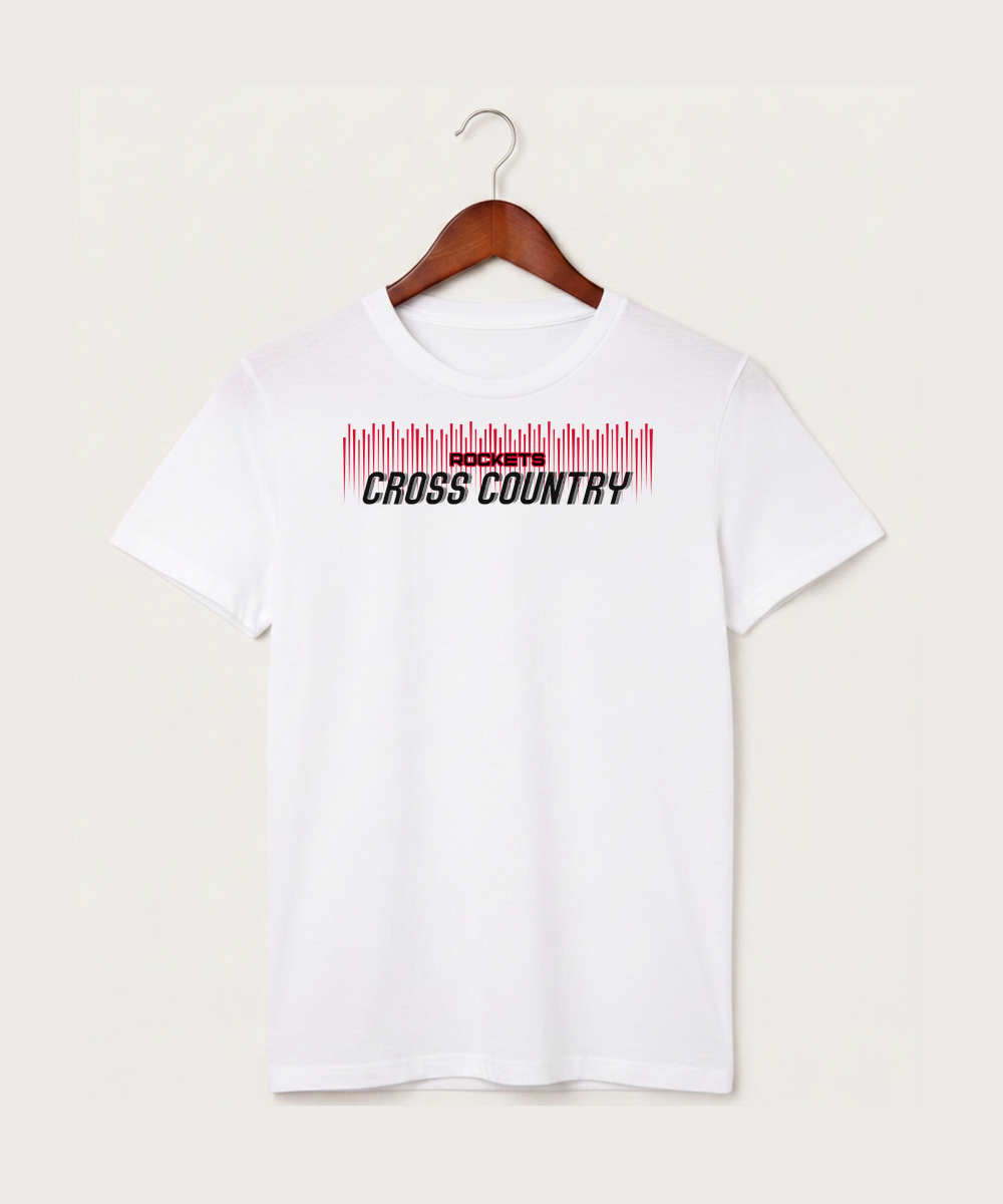 John Marshall High School Cross Country (Coed) - White T-Shirt - Full Front