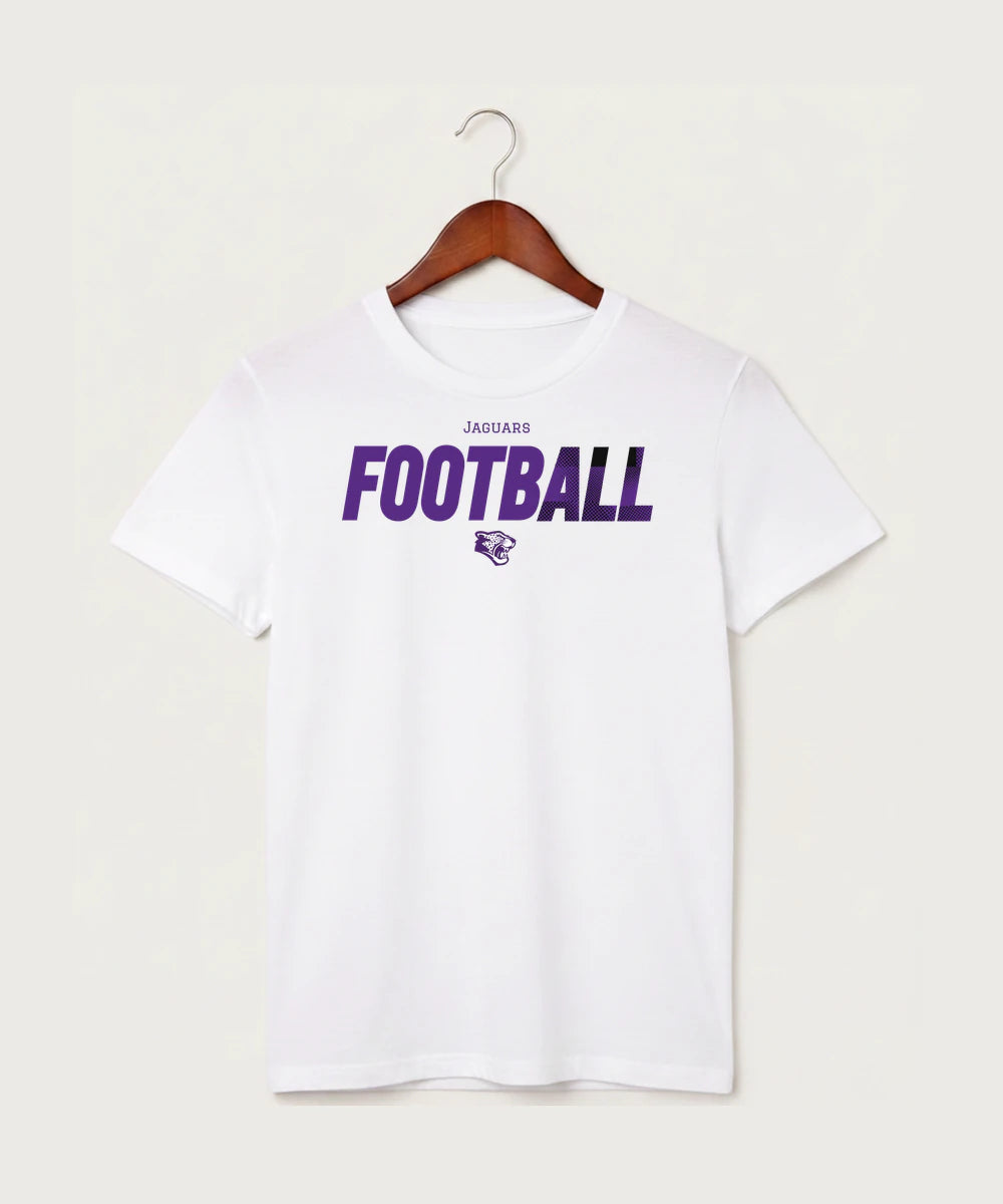 Granada-Huntley-East Chain/Truman Football (Boys) - White T-Shirt - Full Front