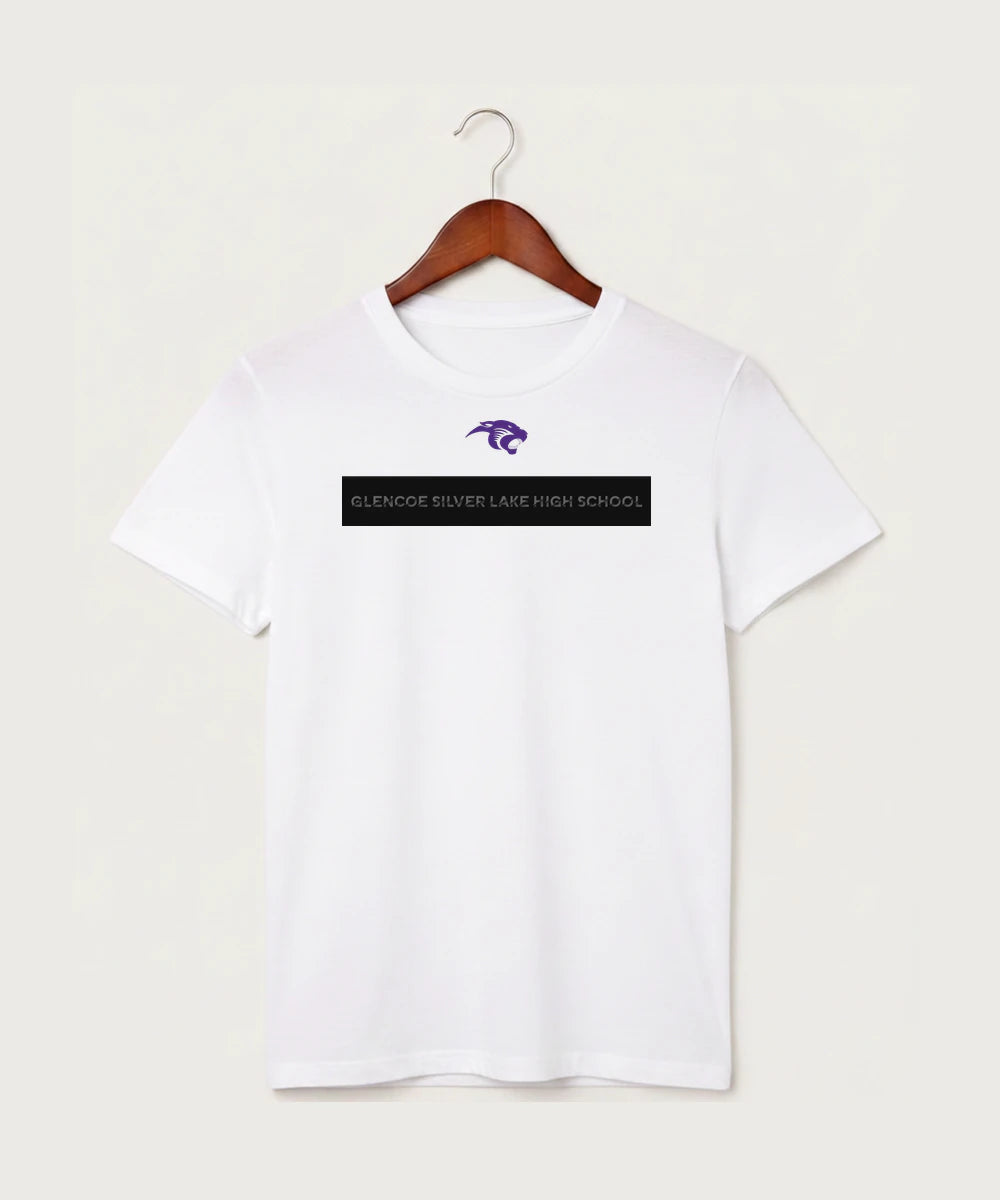 Glencoe Silver Lake High School Athletics - White T-Shirt - Full Front